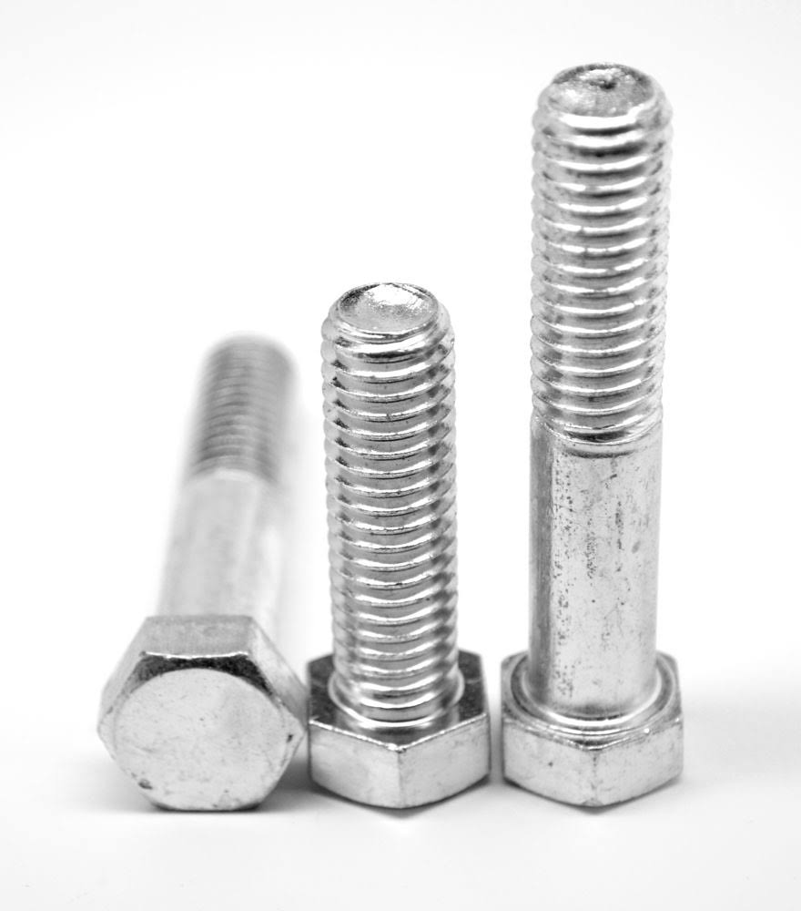 Fine Thread Grade 5 Hex Cap Screw Medium Carbon Steel Zinc Plated S108636