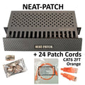 Cable Manager with 24 Cat6 Patch Cables U381