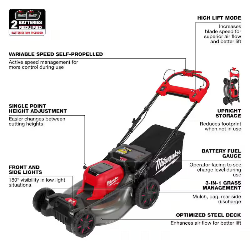 Brushless Cordless Walk Behind Self-Propelled Mower F861
