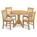Antique 5-piece Wood Dining Table Set K7741