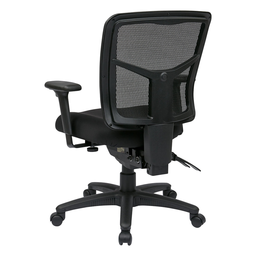 Black Mesh Office Chair with Adjustable Arms H730517