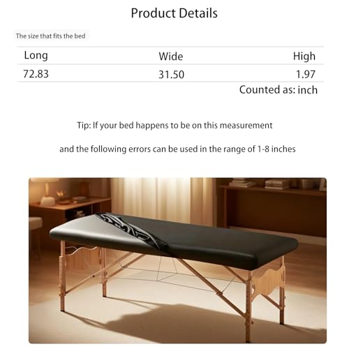 Washable Leather Massage Table Cover Protector M72350