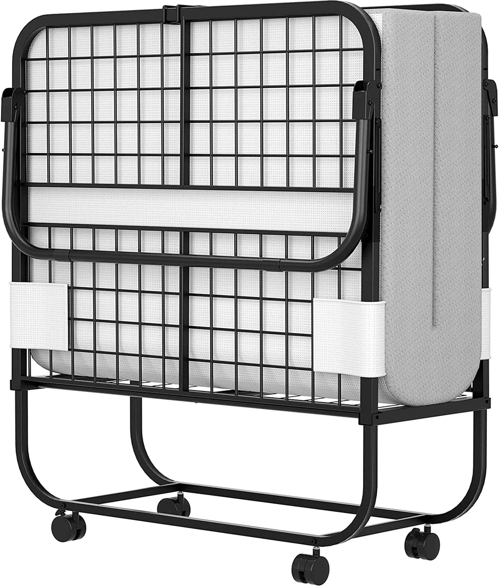 Folding Bed with Memory Foam Mattress G877