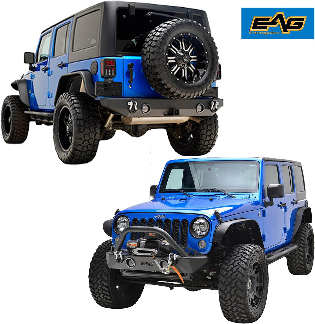 Front and Rear Bumper with Tire Carrier Combo V327