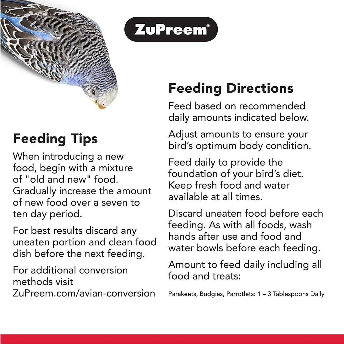 FruitBlend Flavor Bird Food for Small Birds U247