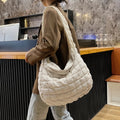 Quilted Cotton Tote Bag V828