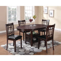 Espresso and Black 5-piece Dining Room Set H215283