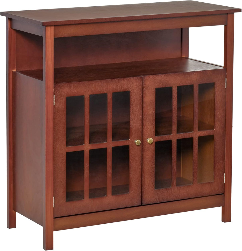 Cherry Kitchen Sideboard with Glass Door R425