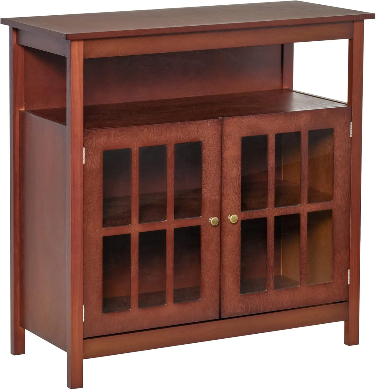 Cherry Kitchen Sideboard with Glass Door R425