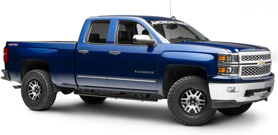 Black 5-Inch Oval Bent End Side Step Bars Y98588