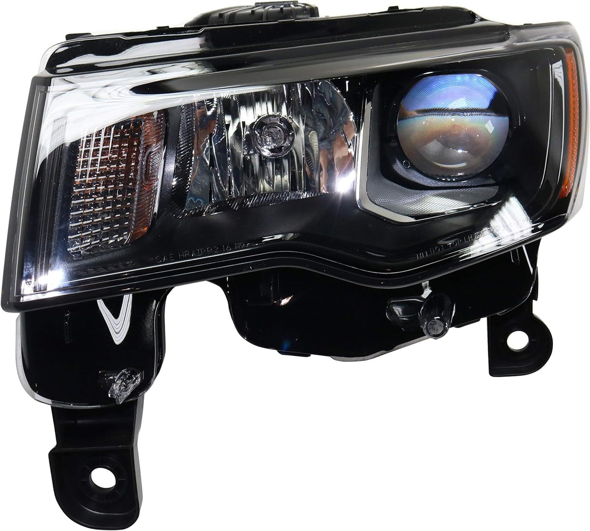 Black Halogen Headlight Assembly Driver Side N3627
