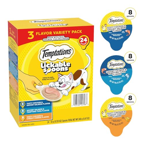 48 Spoons Variety Pack Lickable Wet Cat Treats P12290