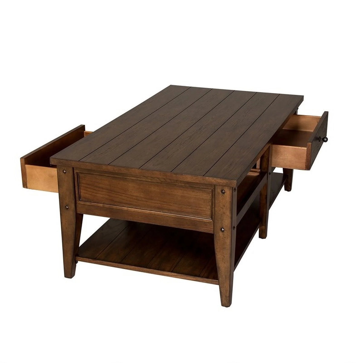 Oak Coffee Table and End Table Set Z77160