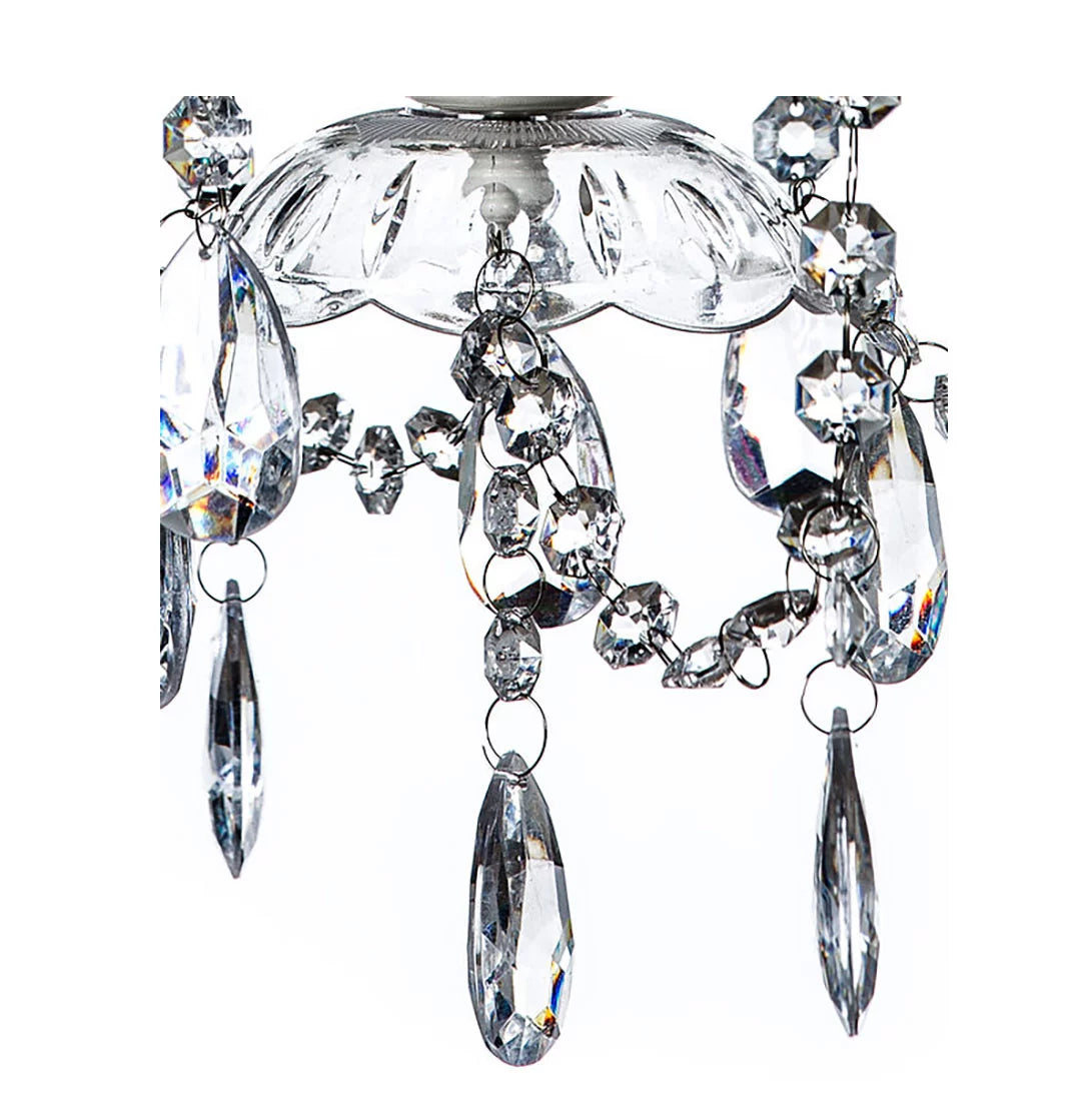 Clear 4 Light Acrylic Crystal Chandelier N7362