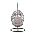 Tear Drop Swing Chair with Stand Gray/Black G9521