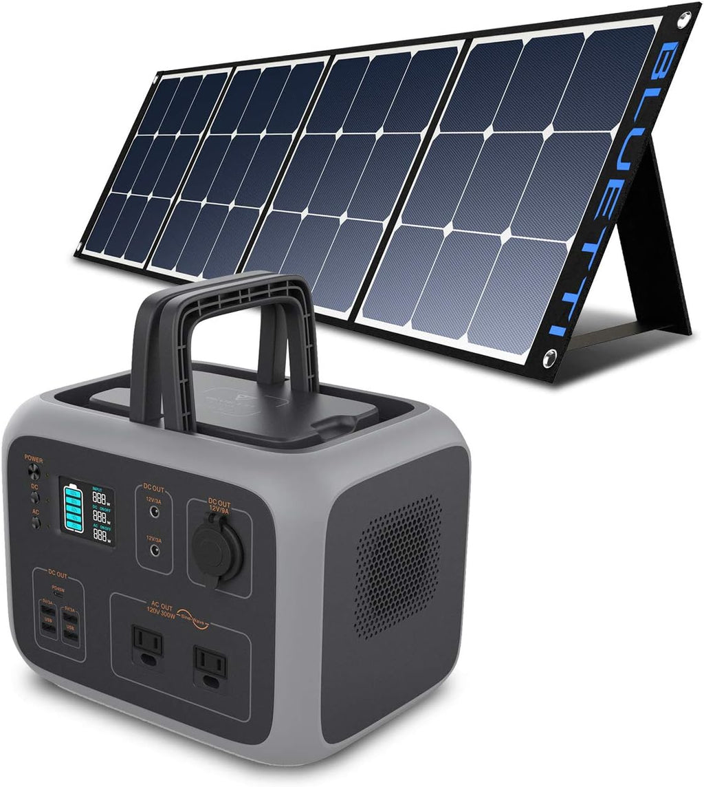 500Wh Portable Power Station with Solar Panel Included O604