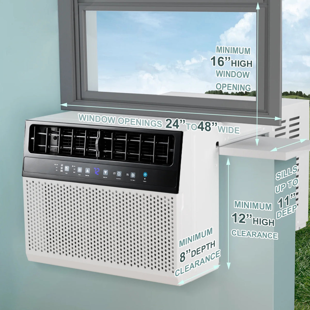 8,100 BTU U-Shaped Window Air Conditioner J11798