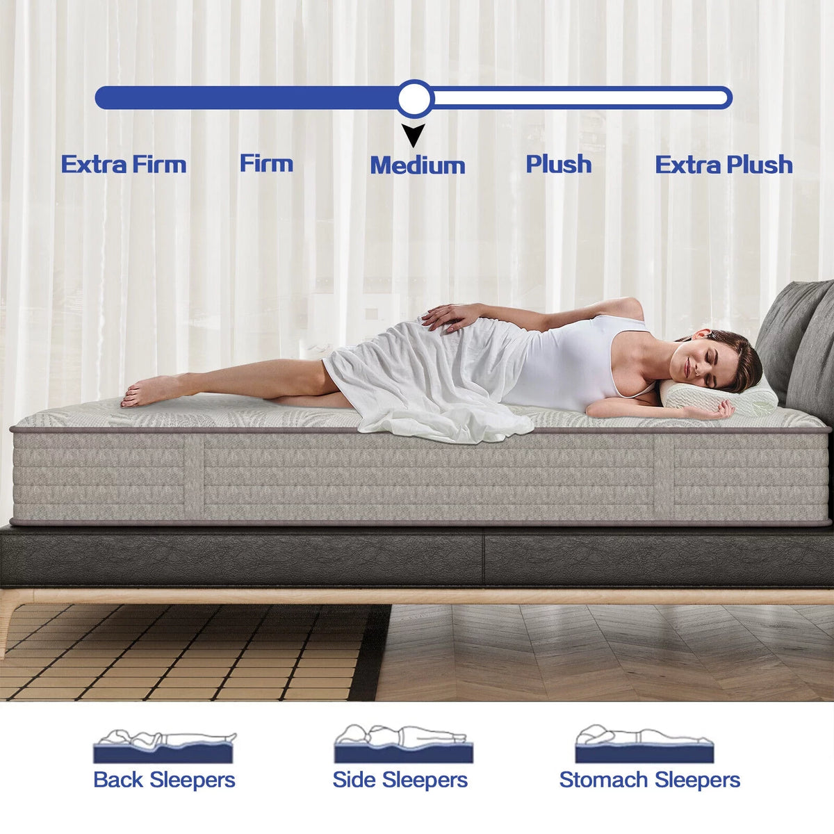 12 inch Full Size Gel Memory Foam Innerspring Mattress U325
