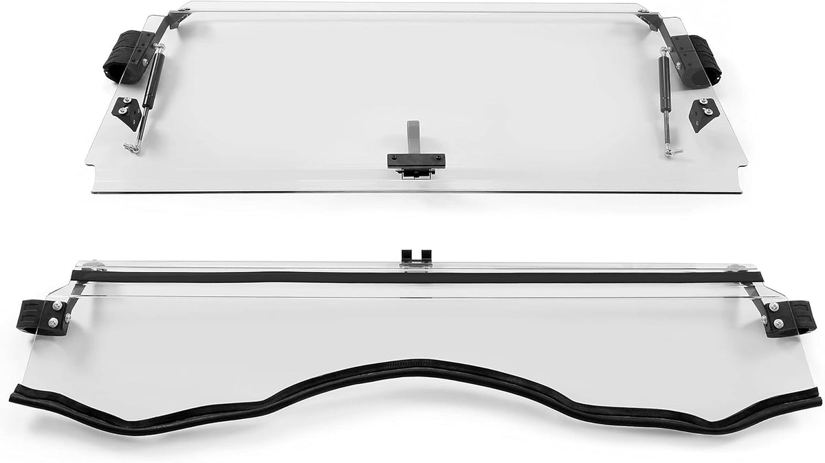 Clear Scratch Resistant 3-IN-1 Folding Windshield Y65634