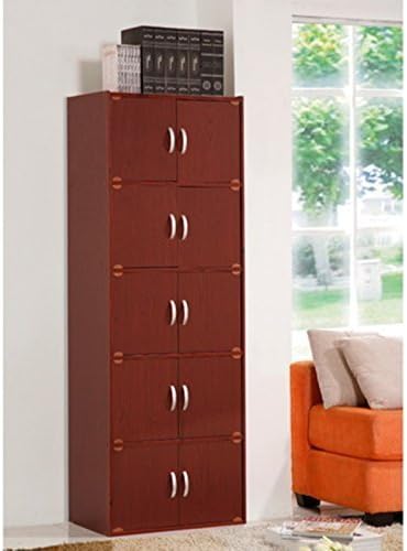 10 Door Mahogany Storage Cabinet X4033
