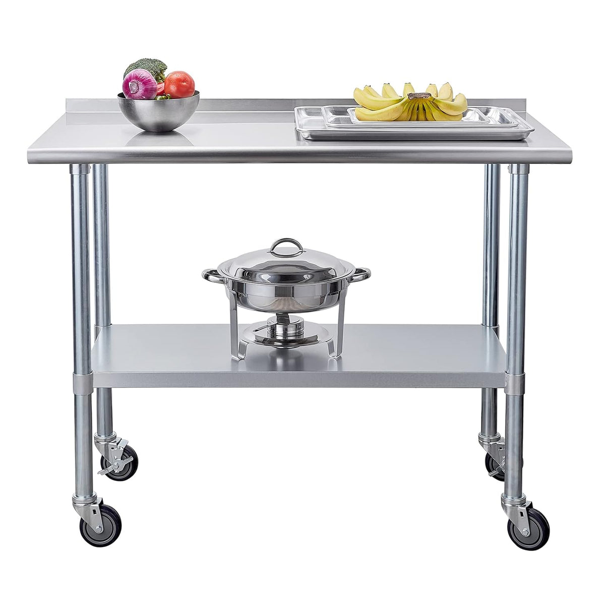 Stainless Steel Table with Caster Wheels J459