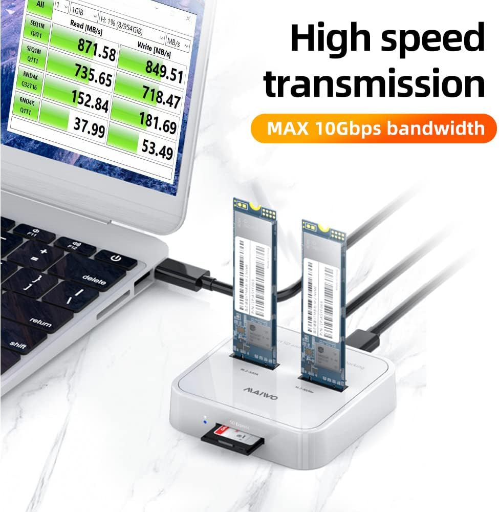 Dual Bay External Hard Drive Docking Station Y1245