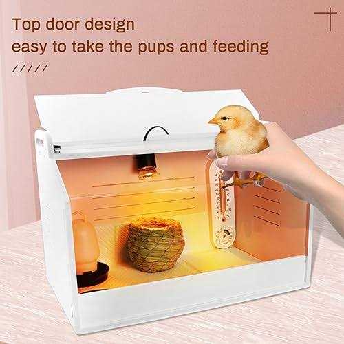 Chick Brooder Brooding Box with Heating Lamp P34116