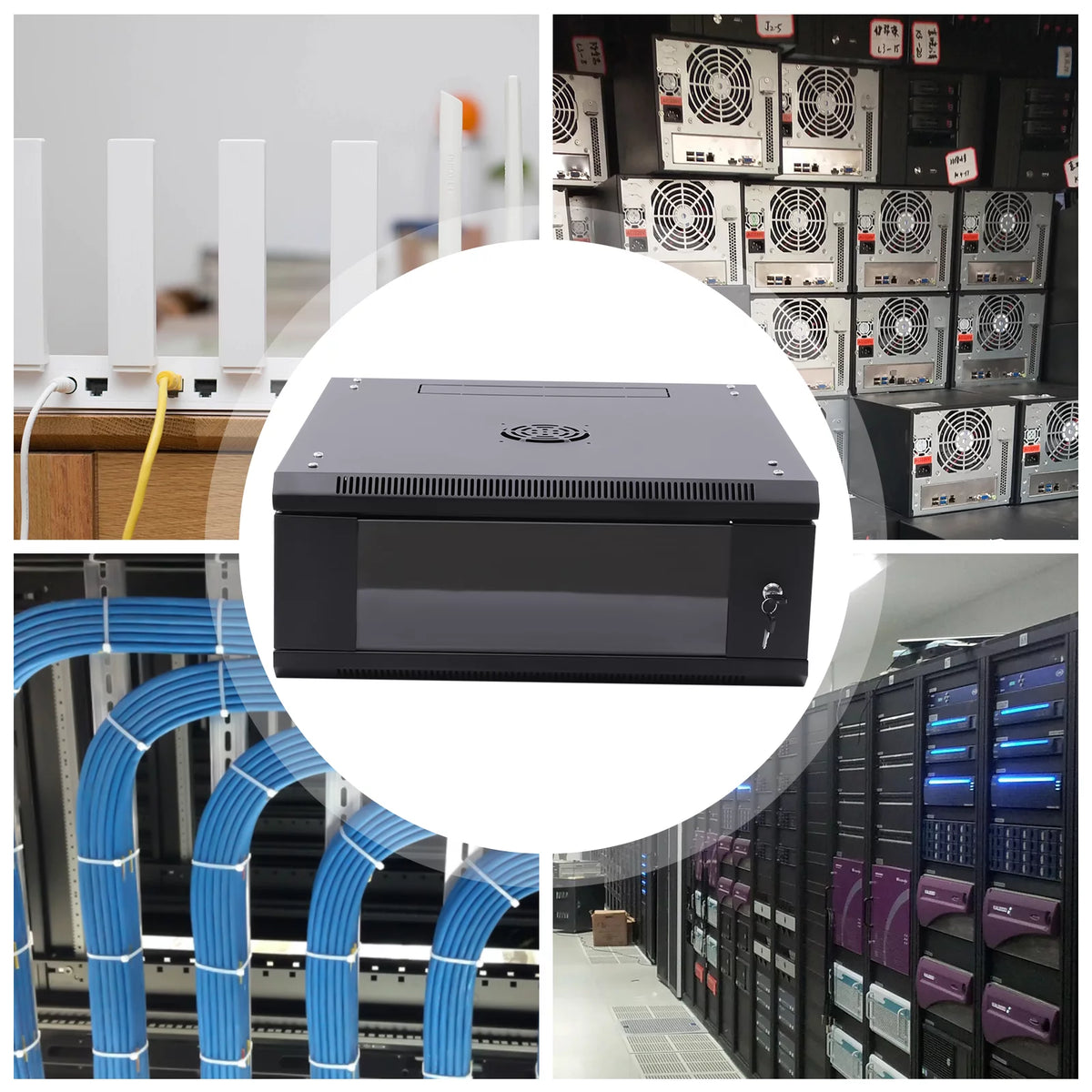 24" Deep 4U Lockable Server Rack Cabinet N433020