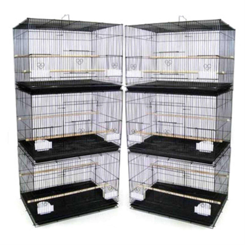 6 Small Breeding Cages Black X522
