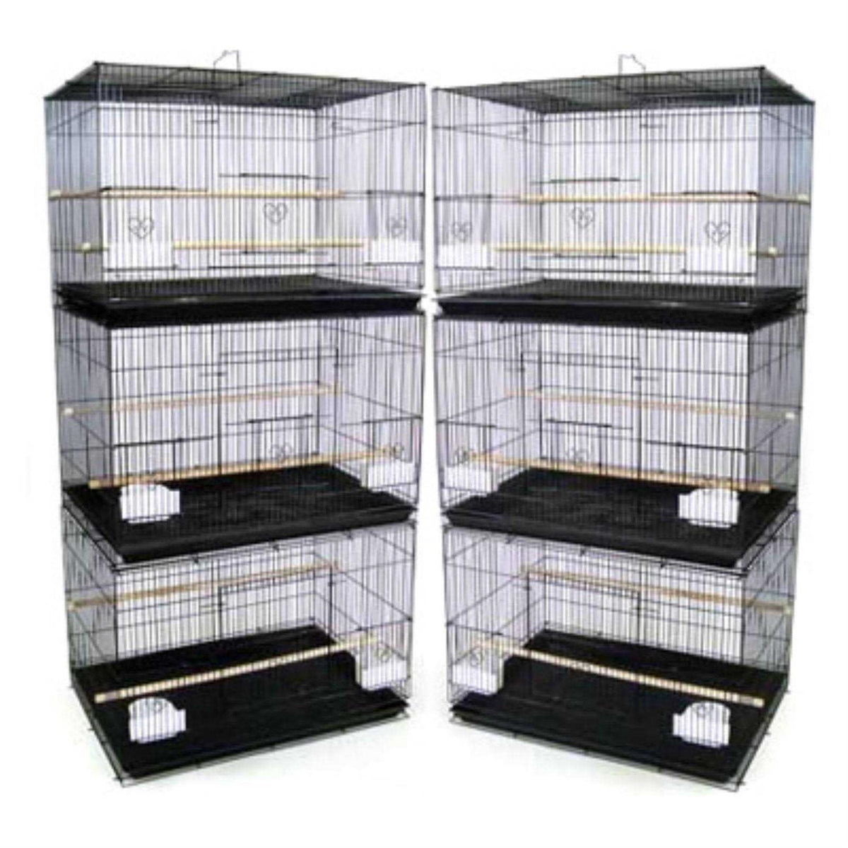 6 Small Breeding Cages Black X522