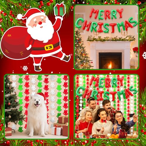 Christmas Foil Fringe Curtains with Balloons G761616