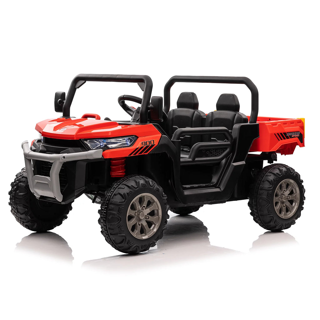 24V 2 Seater Kids Ride On Dump Truck with Remote, Green Q457