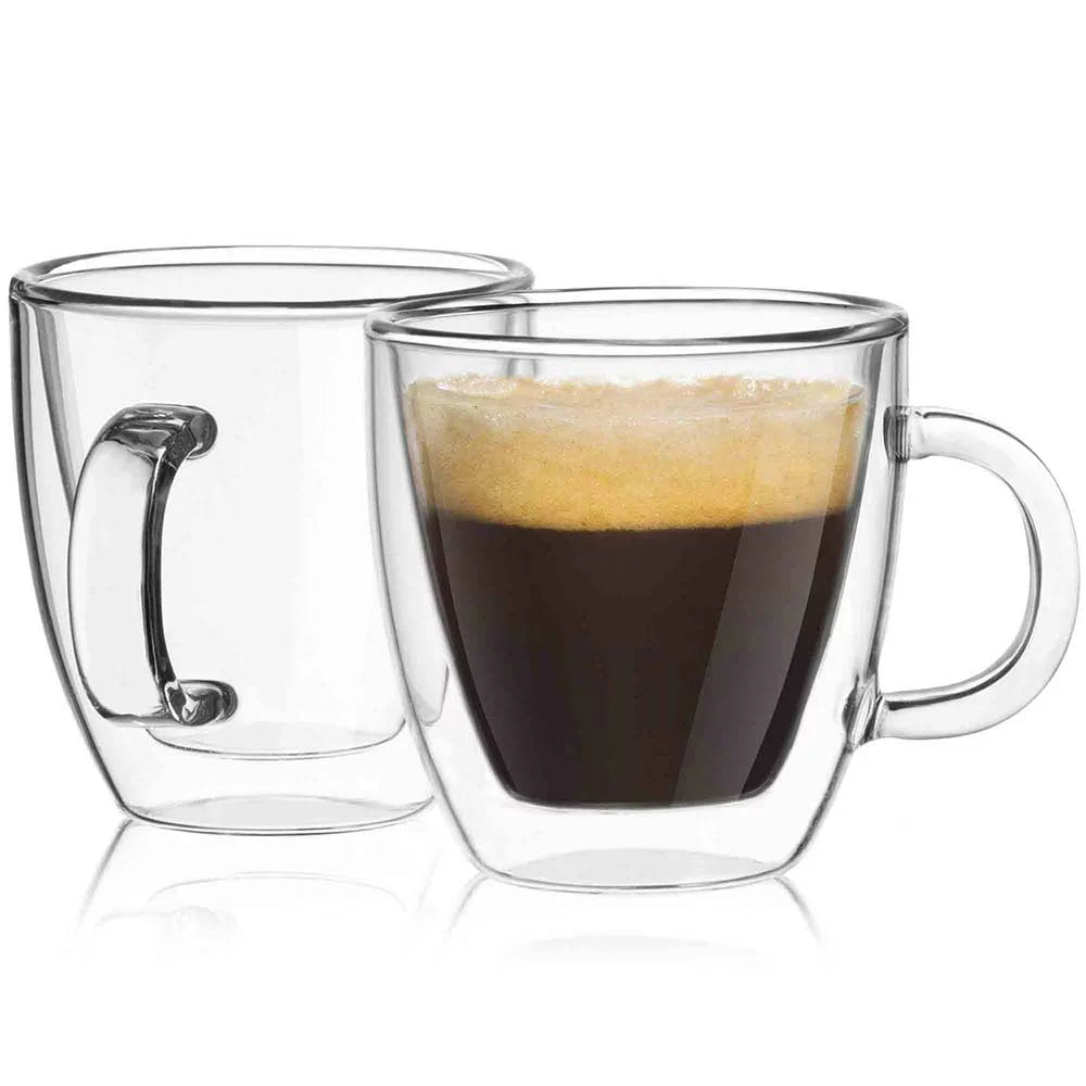 Double Wall Insulated Espresso Glass Set of 4 T59723