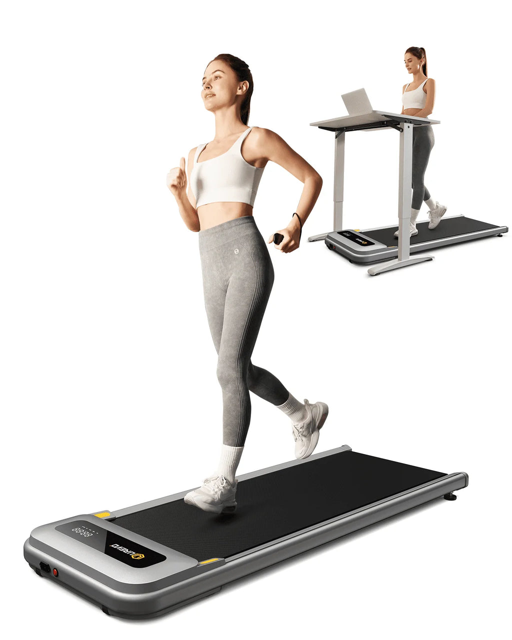 Walking Pad Treadmill 2.25HP 265lb Capacity with Remote Control H1437