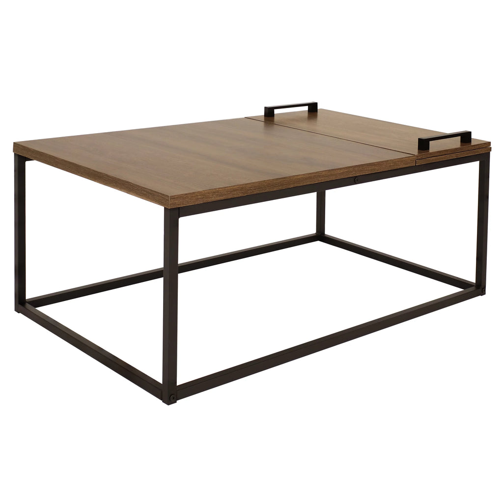 Brown Coffee Table with Removable Serving Tray U305469