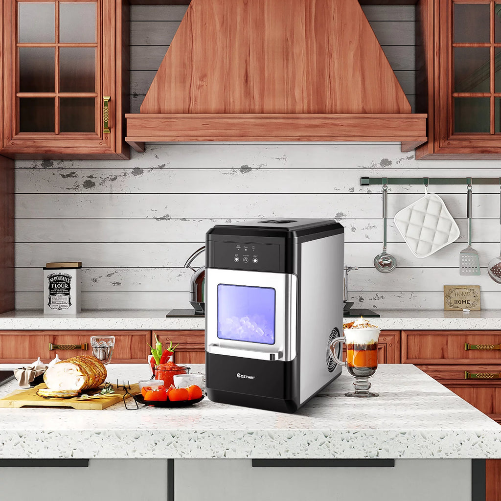 Nugget Ice Maker Countertop 44lbs Per Day with Ice Scoop and Self-Cleaning G9742