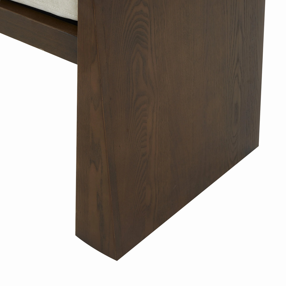 Solid Velvet Modern Bench with Wood Frame R342966