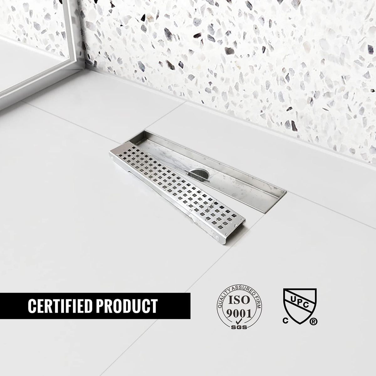 28 inch Brushed 304 Stainless Steel Linear Shower Drain Pack of 2 U995000