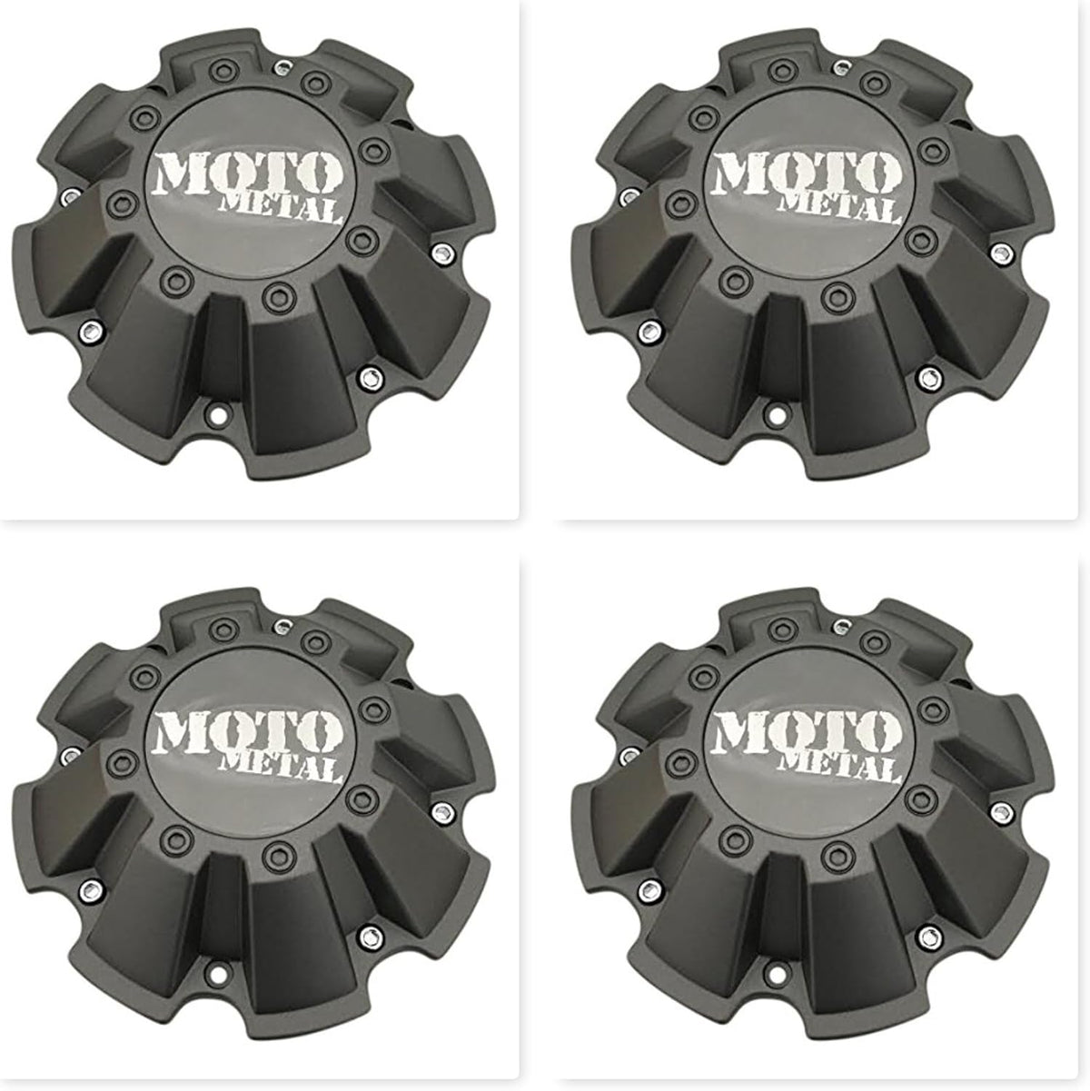 4 Pack Grey Finish Center Cap D365977