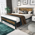 Full Size Heavy Duty Metal Bed Frame with Steel Slats Support E2804