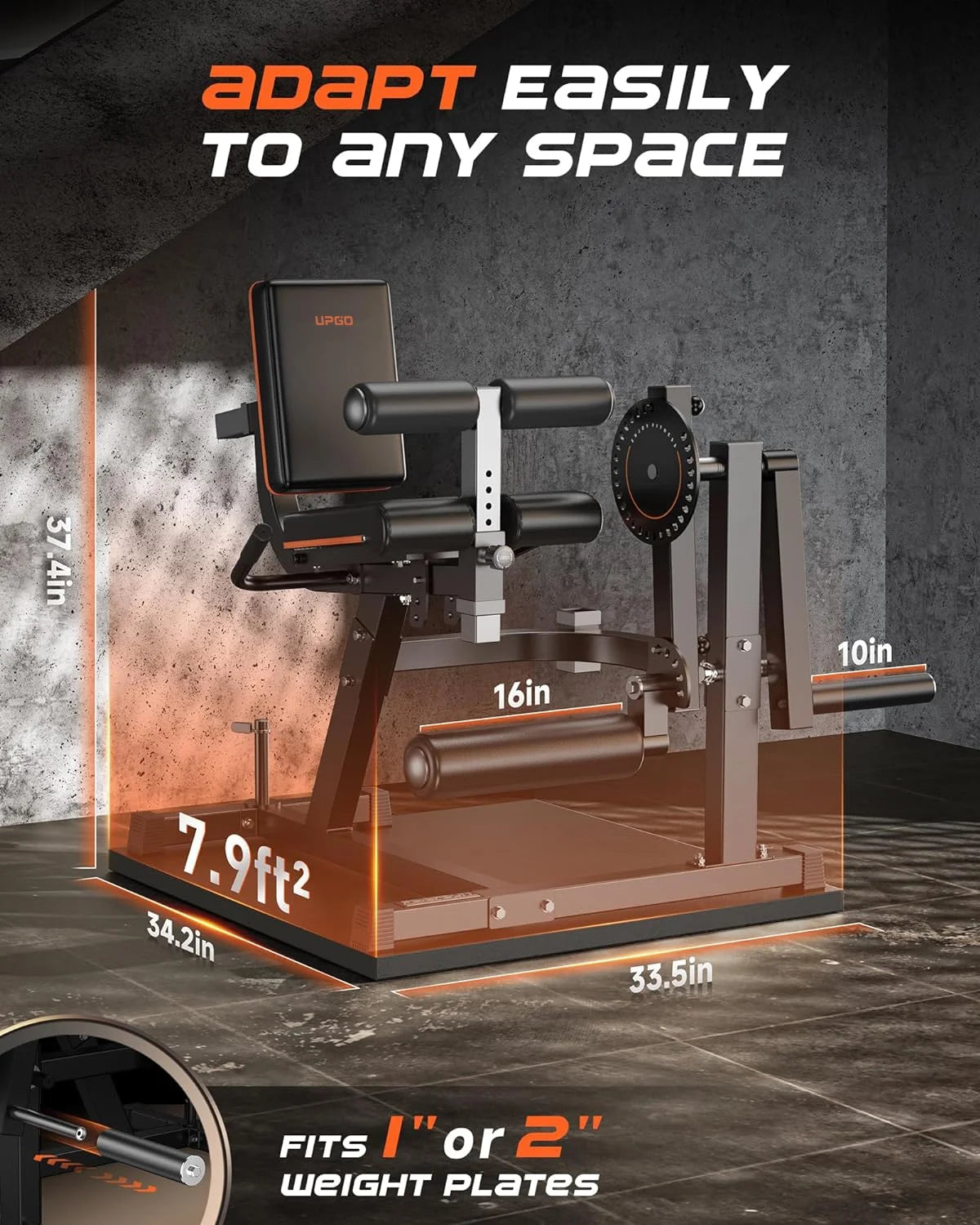 3-in-1 Adjustable Leg Extension and Curl Machine Y72194