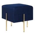 Blue Velvet Ottoman S360