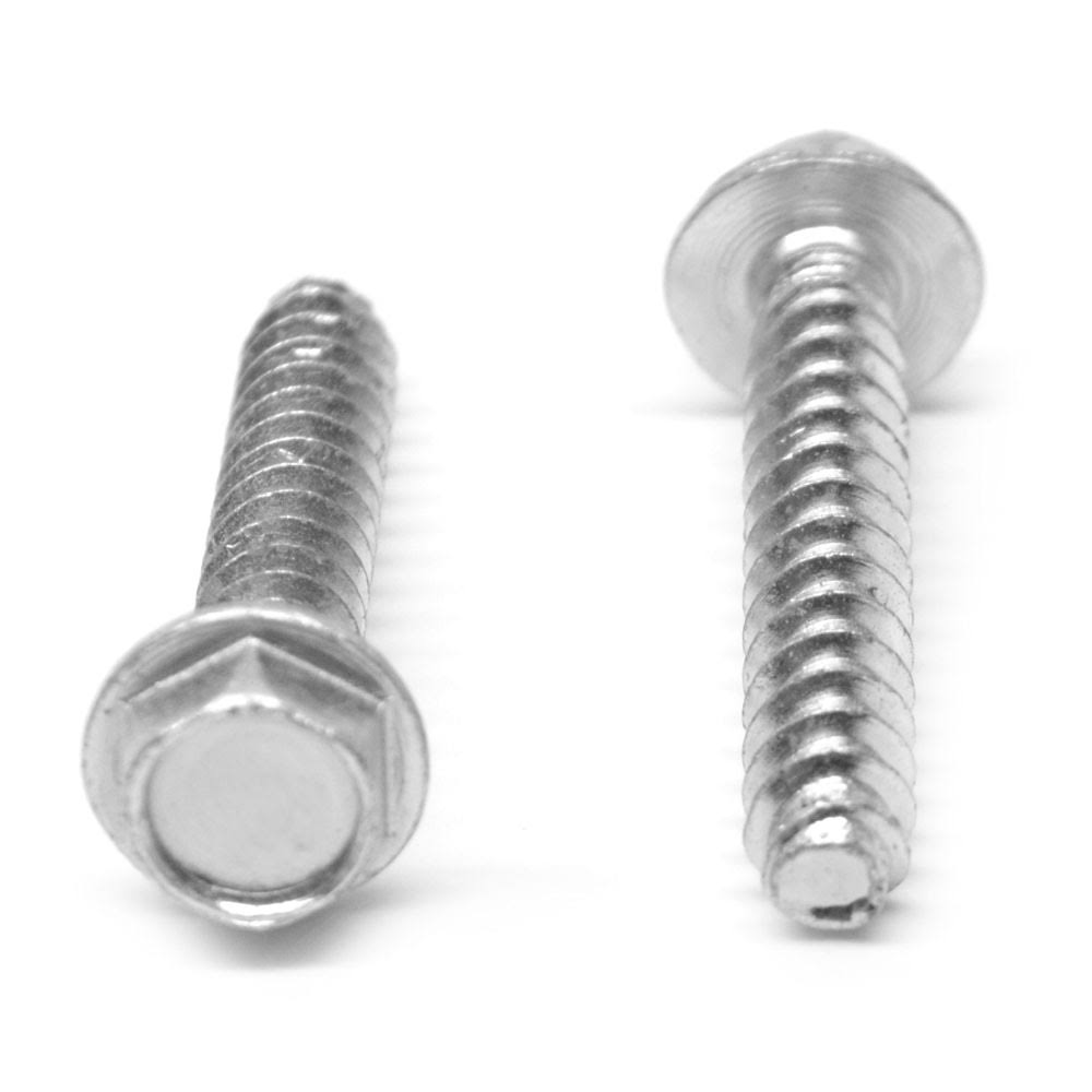 3/8 Thread Rolling Screw Hex Washer Head Zinc Plated U70343