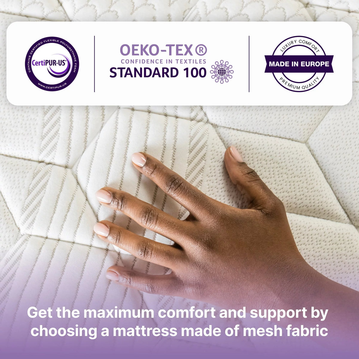 Queen Size Hybrid Memory Foam Pocket Spring Mattress T232289