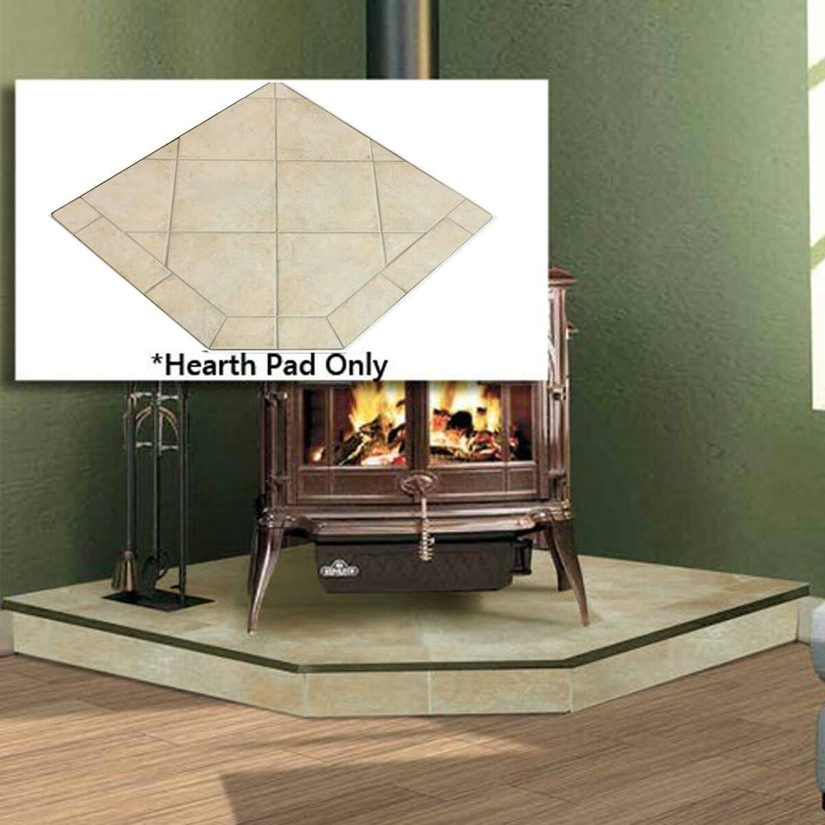 40'' x 40'' Single Cut Corner Hearth Pad Z135