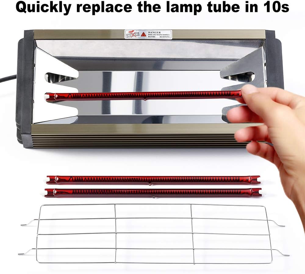 2000W Shortwave Infrared Paint Curing Lamp with Bracket G387