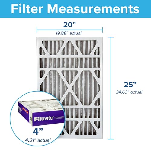 20x25x4 MERV 12 Electrostatic Air Filter, 2-Pack V295