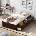 Solid Wood Platform Bed with Drawers Y6221