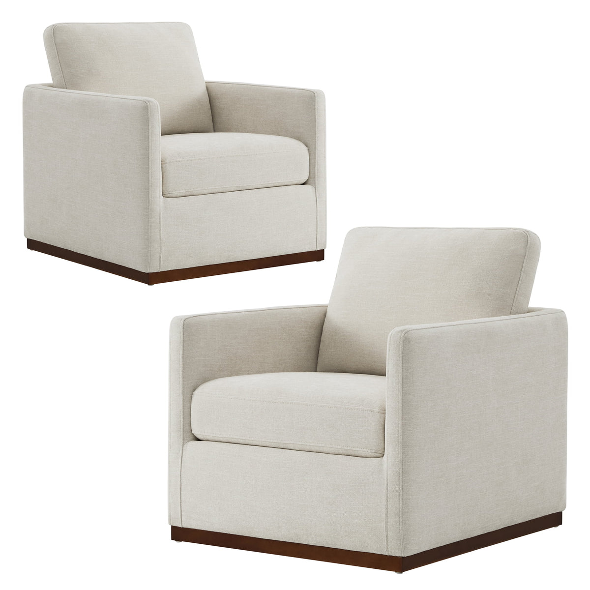 Swivel Accent Chairs Faux Leather U9030