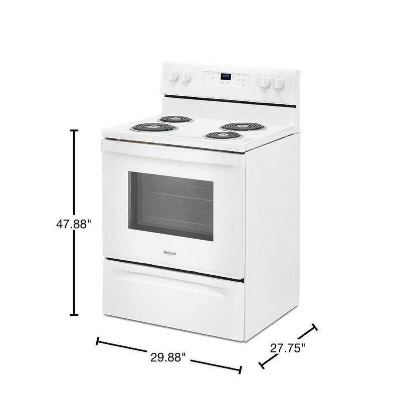4-Burner Electric Range with Self-Cleaning in White X944